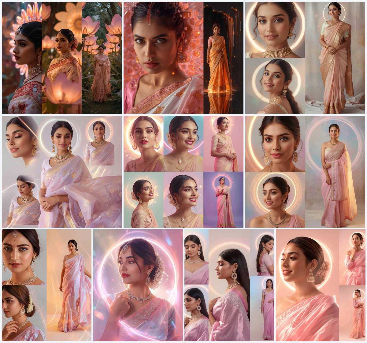 10+ Airy Chiffon Saree AI Prompts to Create Breezy Fashion Photos with Soft Lite Design and Clear Focus - Main Thumbnail