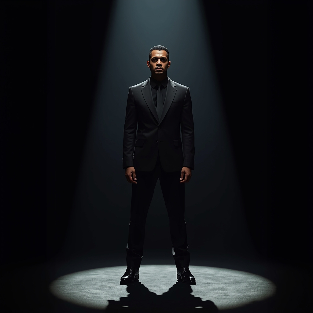 Full Body Perfect Still Center Darkness Pose with Absolute Sigma Presence | Travel Ai Prompt