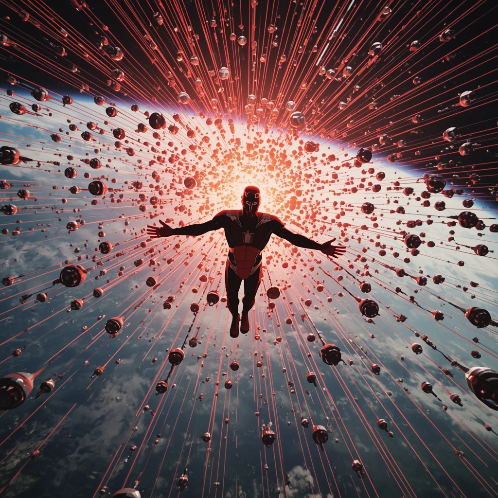 Magneto Satellite Storm Orbital Control Scene | Makeup Ai Prompt
