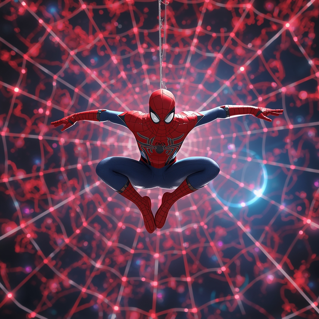 Spider-Man Multiverse Web Network Reality Scene | Ai Portrait Prompt